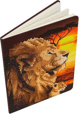 Produktbild Craft Buddy Löwen der Savannah, Crystal Art Notizbuch