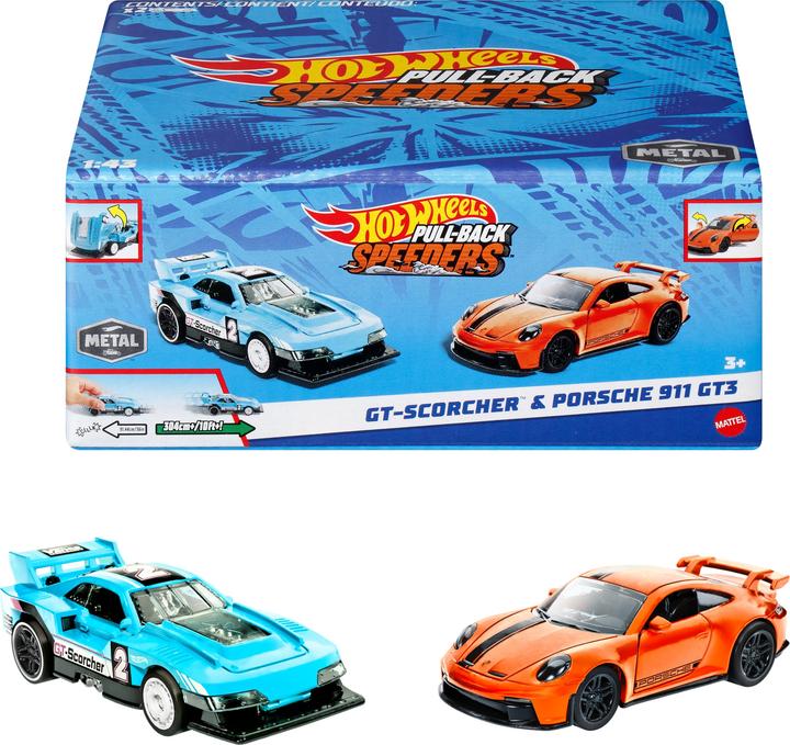 Actual product image Hot Wheels Pull-Backs 2-Pack