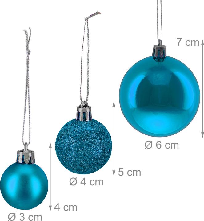 Produktbild Relaxdays 76x Weihnachtskugeln (1 -teilig)
