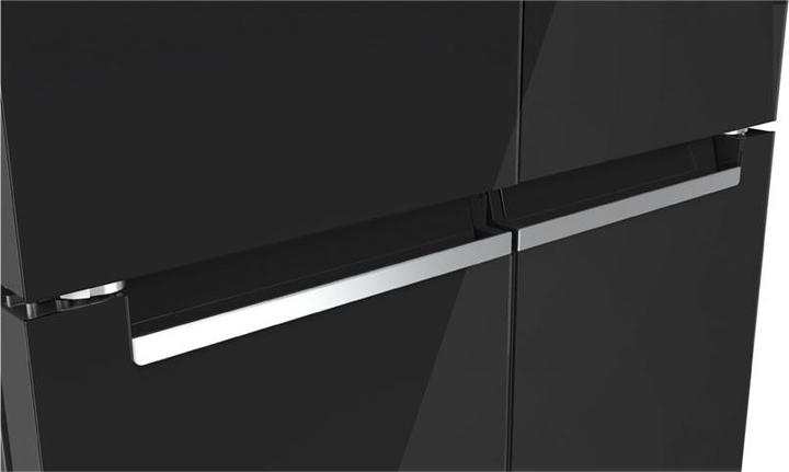Actual product image Bosch Hausgeräte Series 4, multi-door fridge-freezer, glass front, 189.5 x 85.5 cm, black, KMC85LBEA (547 l)