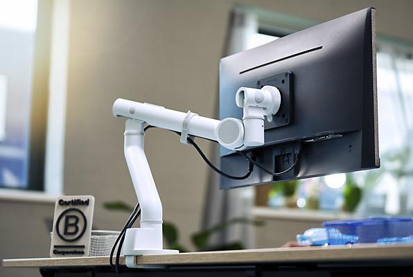 Image du produit Dataflex Viewgo pro Support d'écran avec bras pivotant (48.620), blanc (Tables, 9 kg)