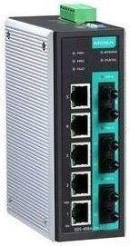 Actual product image Moxa EDS-408A-3M-ST-T - Entry-level managed Ethernet switch with 5 10100BaseT(X) ports, 3 100BaseFX mult (8 ports)