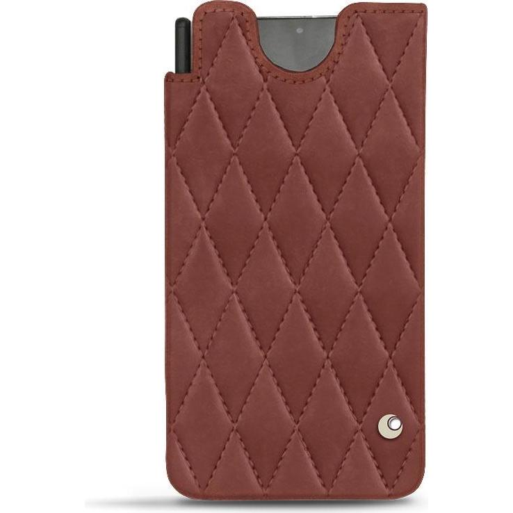 Noreve Lederschutzhülle (Samsung Galaxy S21 Ultra), Smartphone Hülle, Rot