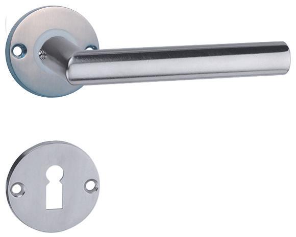 Actual product image Nickal Door handle (Door plate set)