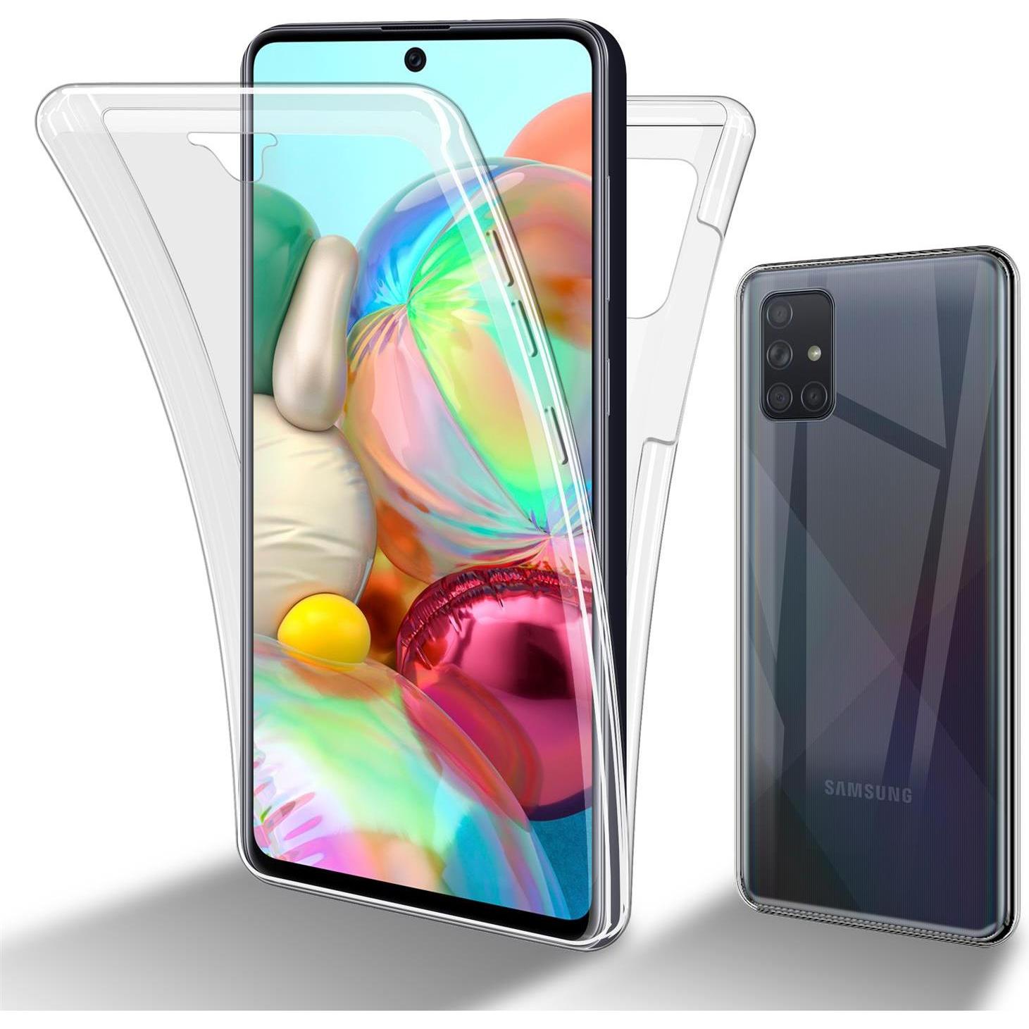 Cadorabo TPU 360 Grad Case Cover (Samsung Galaxy A51 5G), Smartphone Hülle, Transparent