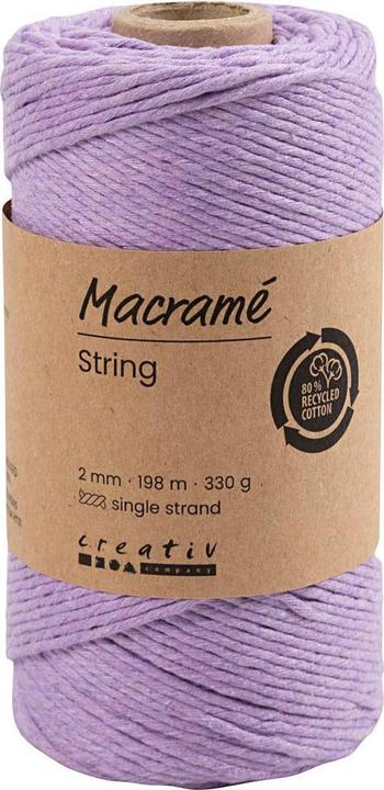 Image du produit Creativ Company Fil de coton 198 m, 2 mm Lilas (198 m)