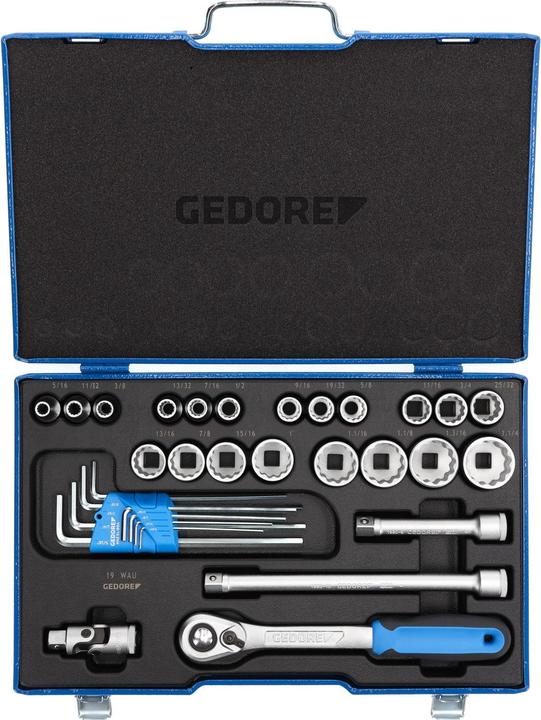 Image du produit Gedore Jeu de clés à douille métrique 1/ (1/2")