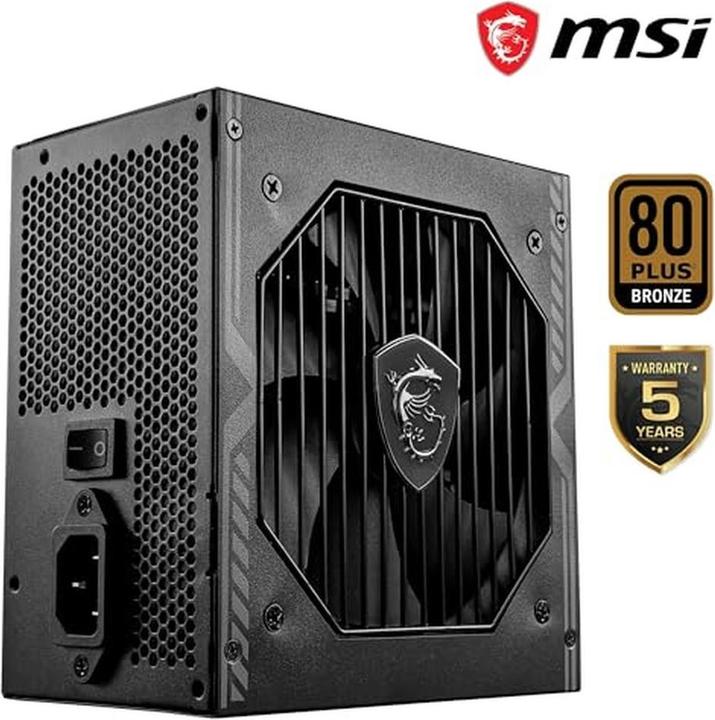 Produktbild MSI MAG A650BNL 650 Watt ATX 80+ Bronze Netzteil 120mm Lüfter (650 W)