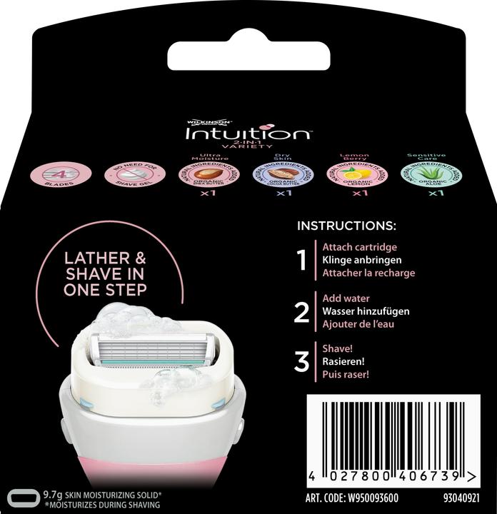 Produktbild Wilkinson Intuition Sensitive Touch (4x)