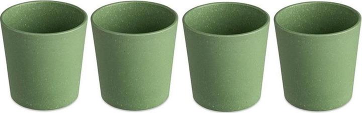 Koziol Tazza da bere Connect S 190 ml, 4 pezzi, Verde (0.19 l, 4x)