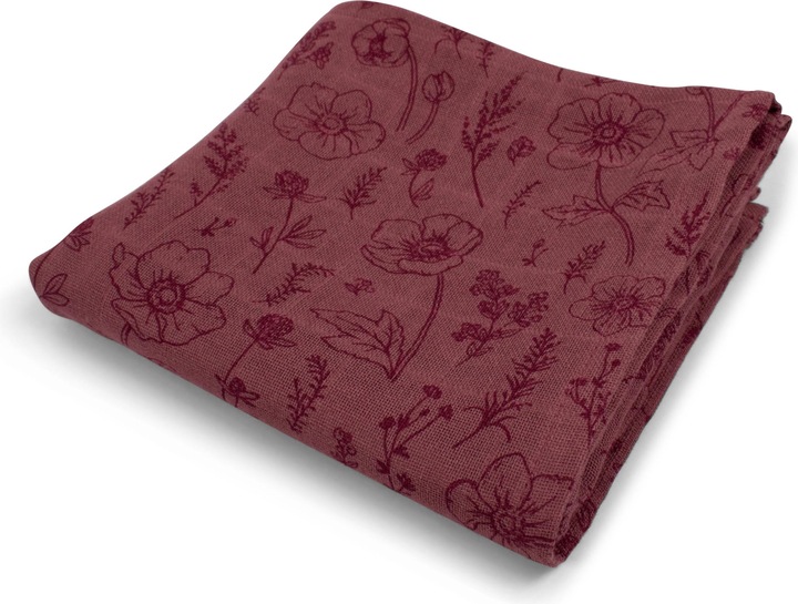 Actual product image Filibabba Muslin diapers GOTS - Fall Flowers (65 cm, 2 cm)
