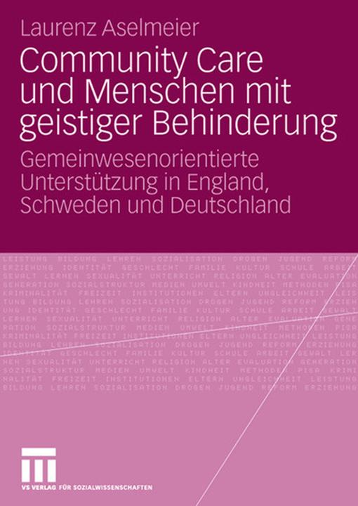 Produktbild Community Care und Menschen mit geistiger Behinderung (Deutsch, Laurenz Aselmeier, 2008)