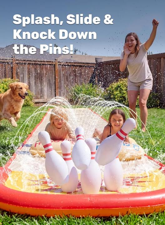 Produktbild Sloosh Wasserrutsche mit Bowling-Set (6.70 m)