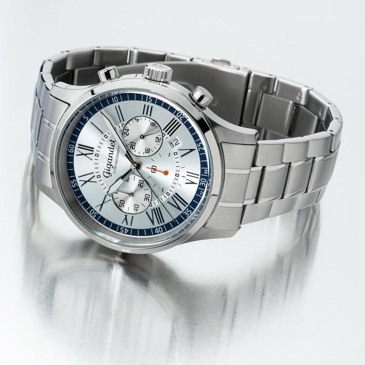 Image du produit Gigandet Chronographe analogique étanche avec affichage 24 heures et verre minéral (Chronographe, Horloge analogique, 42 mm)