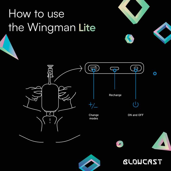 Actual product image Blowcast Wingman Lite Automatischer Masturbator
