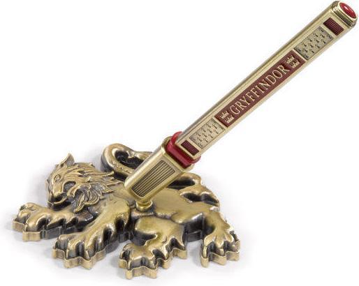 Produktbild Noble Collection HP- Gryffindor House Pen and Desk Stand (NN8623) (Gold, Rot, 1x)