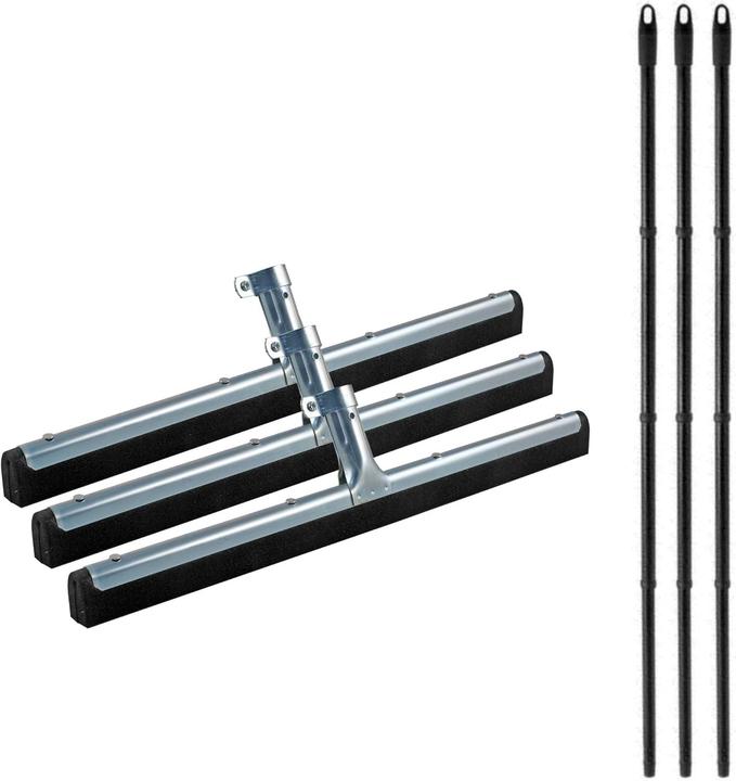 Immagine prodotto Novaliv 3X Badabzieher mit Stiel Dusche Edelstahl Badabzieher Dusche Edelstahl XXL breit Fliesen Was (1 pz.)