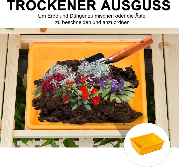 Actual product image Outsunny Planting table with adjustable work surface (100 cm)