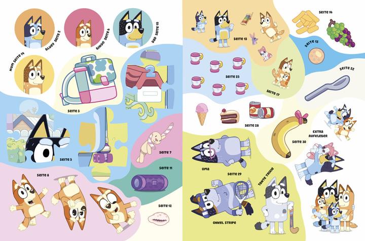Actual product image Hello Bluey! - A fun puzzle and sticker book