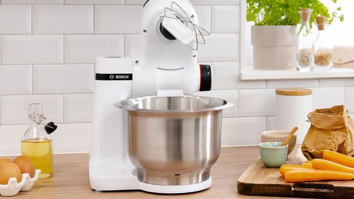 Produktbild Bosch Hausgeräte Serie 2 MUMS2EW01 food processor Stainless steel, White (700 W)