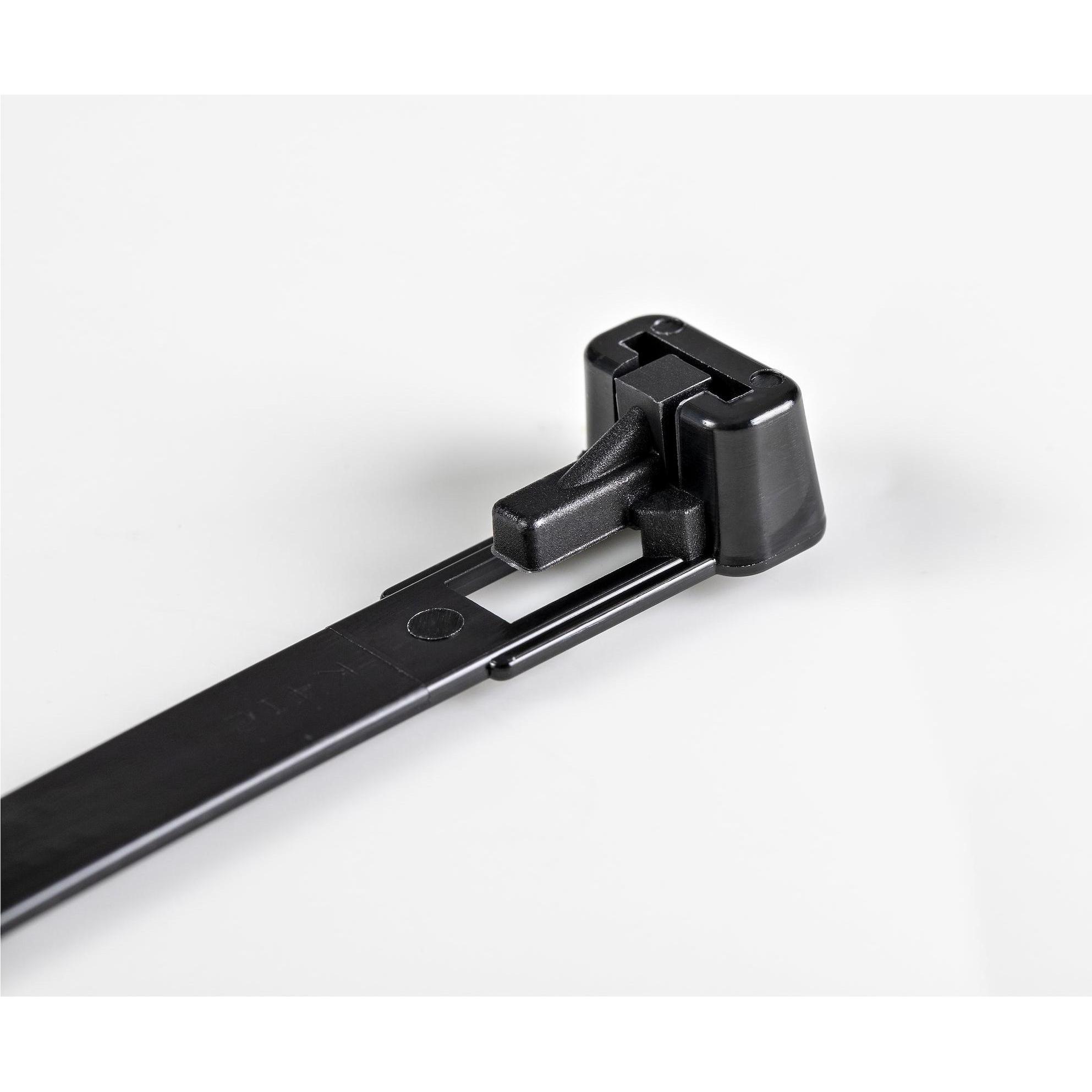 Thumbnail - StarTech, Kabelbinder, 20cm(8") Reusable Cable Ties, 7mm(1/4") wide, 50mm(1-7/8") Bundle Dia. 22kg(50lb (Kunststoffkabel...