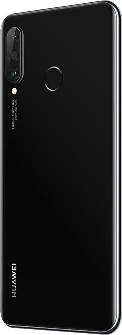 Actual product image Huawei P30 Lite (4GB) (128 GB, Midnight Black, 6.15", Hybrid Dual SIM, 48 Mpx, 4G)