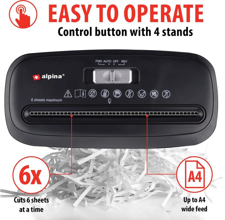 Productafbeelding alpina Papiervernietiger 230V 190W