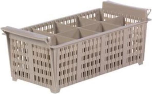 Steinbach Vassoio portaposate 8 scomparti senza manici 43x21x15cm beige