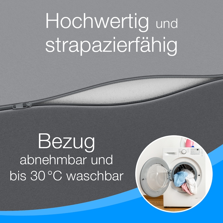Produktbild Bestschlaf Klappmatratze, 3-teilige Faltmatratze, Reisebett, Gästematratze (75 x 195 cm, Schaumstoffkern)