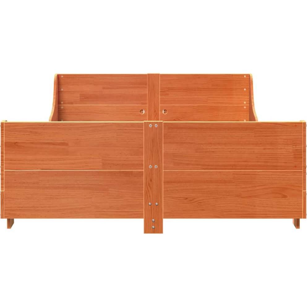 Thumbnail - VidaXL, Bett, Bett mit Kopfteil Kiefer (120 x 200 cm)