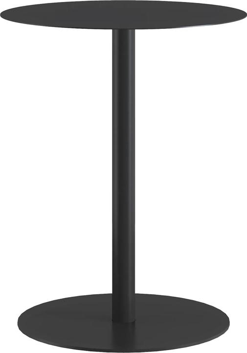 En.Casa Beistelltisch Nastätten 50x40 cm Schwarz