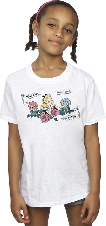 Produktbild Disney Mädchen Alice im Wunderland Was ein Garten TShirt aus Baumwolle (116)