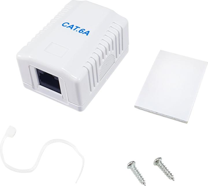 Image du produit equip Prise en saillie Cat6A 1 port RJ45 UTP