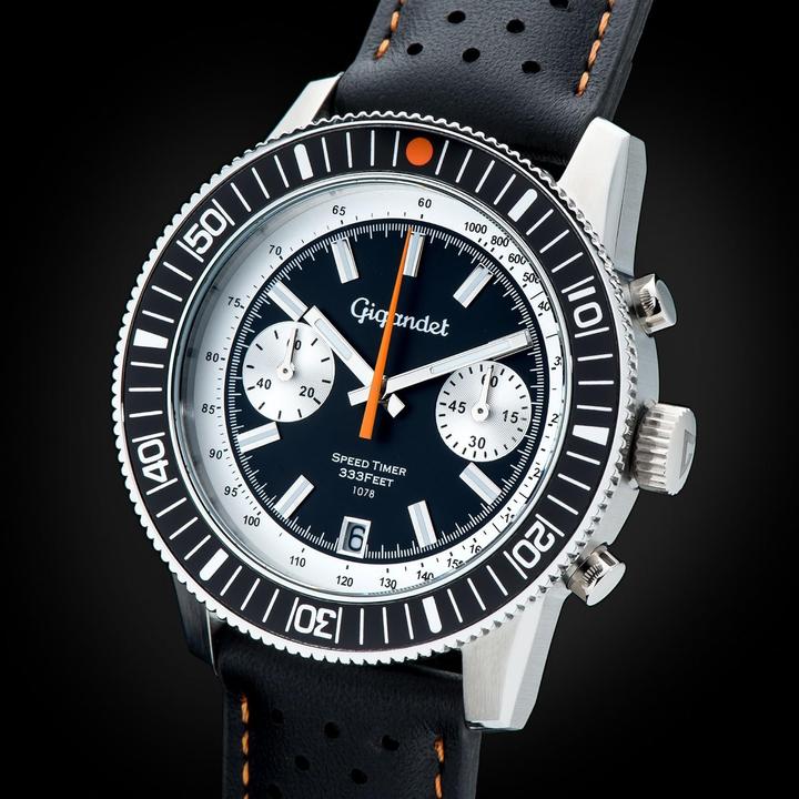 Actual product image Gigandet Retro Sport Chronograph with Tachymeter Scale and Japanese Quartz Movement (Analogue wristwatch, Chronograph)
