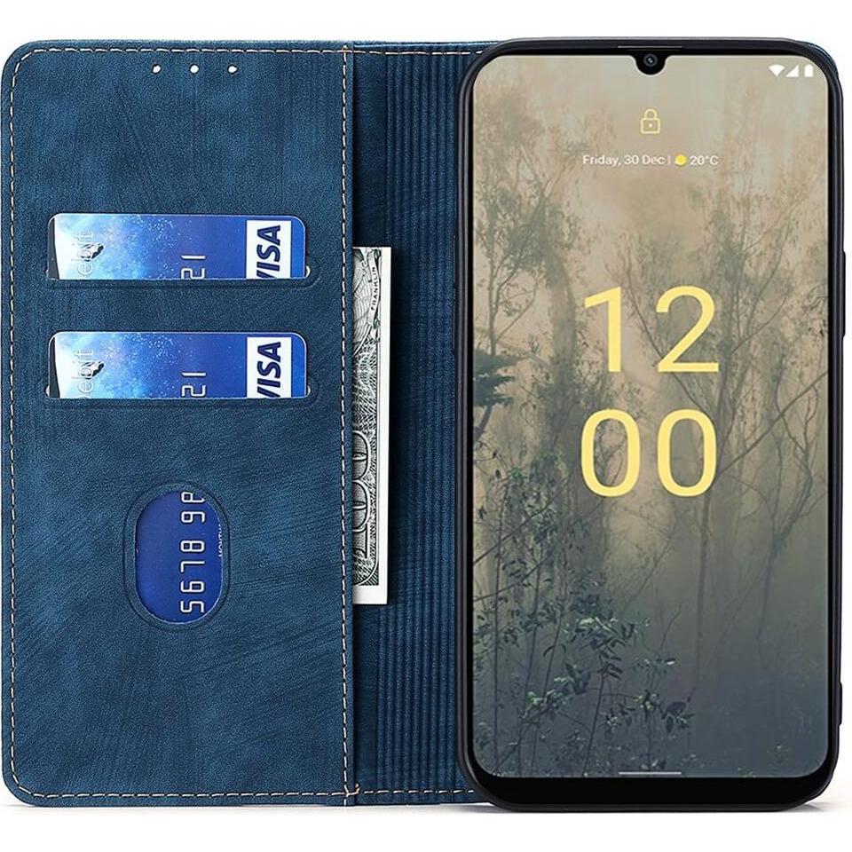 Thumbnail - Cover-Discount Nokia C12 - Hülle mit RFID Blocker blau (Nokia C12), Smartphone Hülle, Blau