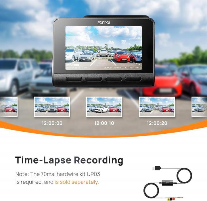 Image du produit 70mai A810 (Écran intégré, WiFi, Microphone intégré, 4K)
