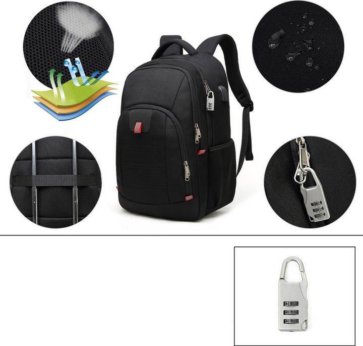 Produktbild Noya Laptop Rucksack mit Diebstahlschutz 32L (32 l)