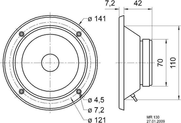 Produktbild Visaton MR 130 KonusMitteltöner