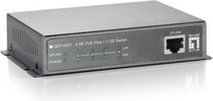 Produktbild LevelOne Level One GEP-0521: 4 GE PoE-Plus + 1 GE (5 Ports)