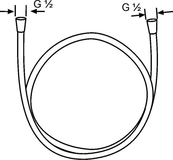 Produktbild Kludi Brauseschlauch LOGOFLEX DN 15 G 1/2ZollxG 1/2Zollx1600mm chrom (160 cm)