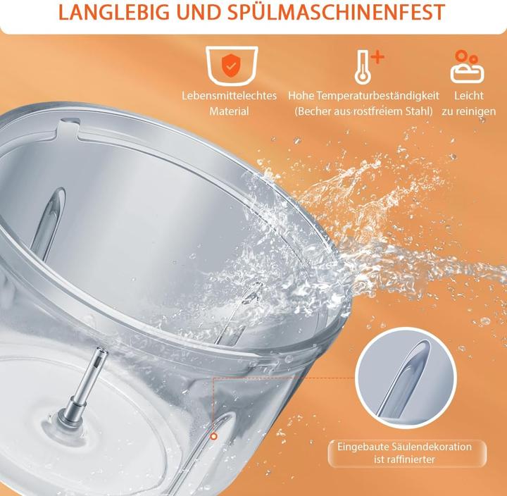 Actual product image Bear Rock Elektrischer Zerkleinerer mit 4-Klingen (2000 ml)