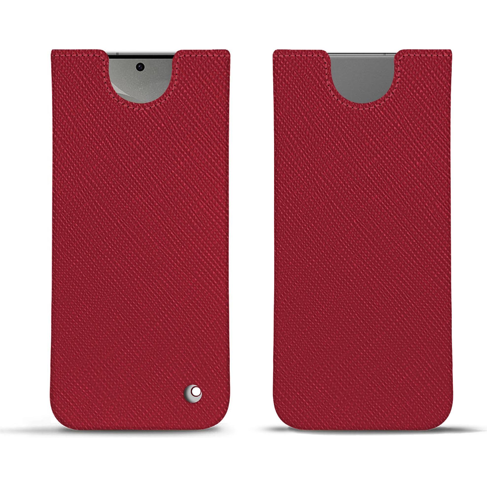 Noreve Lederschutzhülle (Samsung Galaxy S24), Smartphone Hülle, Rot