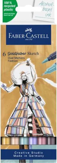 Actual product image Faber-Castell Sketch Marker Gofa set Fashion 6 pcs (Multicoloured, 6 x)
