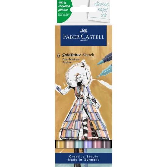 Faber-Castell, Malstifte, Goldfaber Sketch Marker (Mehrfarbig, 6 x)