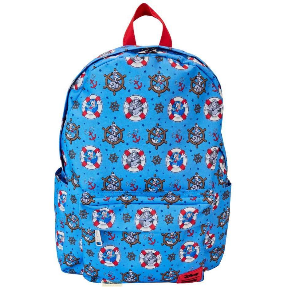 Loungefly, Kindergartentasche, Disney by Rucksack 90th Anniversary Donald Duck, Silber