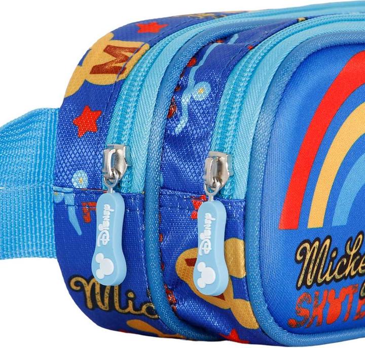 Actual product image Karactermania Mickey Mouse Freestyle-3D Double Pencil Case, Blue, 22 x 9.5 cm, Blue, One Size, 3D Double Pencil Ca