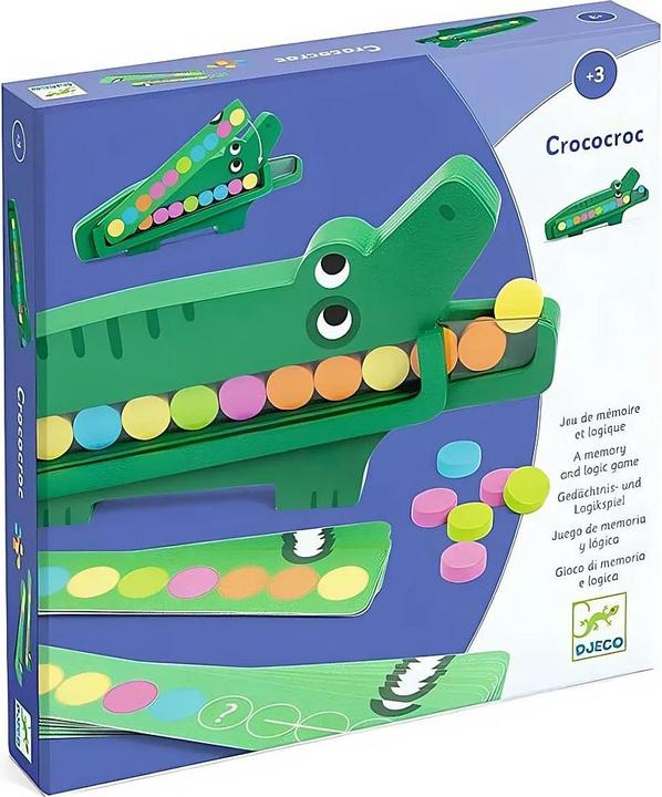 Produktbild Djeco Crococroc (Deutsch, Englisch, Französisch, Italienisch, 1 Spieler)