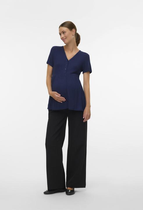 Actual product image Mamalicious Normal geschnitten V-Ausschnitt Top Bluse (XL)