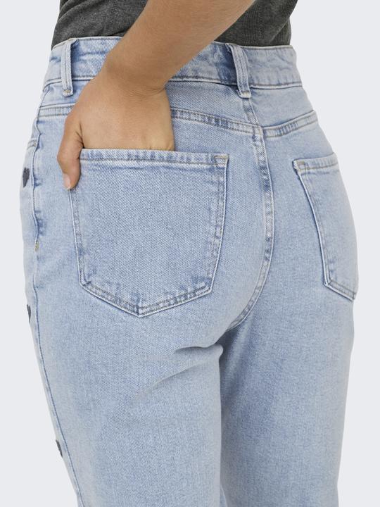 Produktbild Only Gerade geschnitten Hohe Taille Jeans Straight-Fit jeans (W33/L34)
