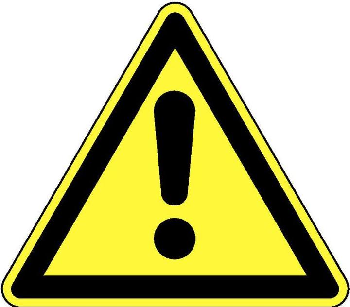 Image du produit BRW Panneau de signalisation zone à risques - 20 cm